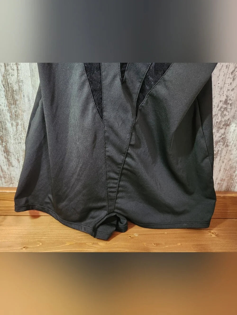 Black Satin & Lace Bustier Camisole with Ribbon Straps Sexy Witch Vibes Size L